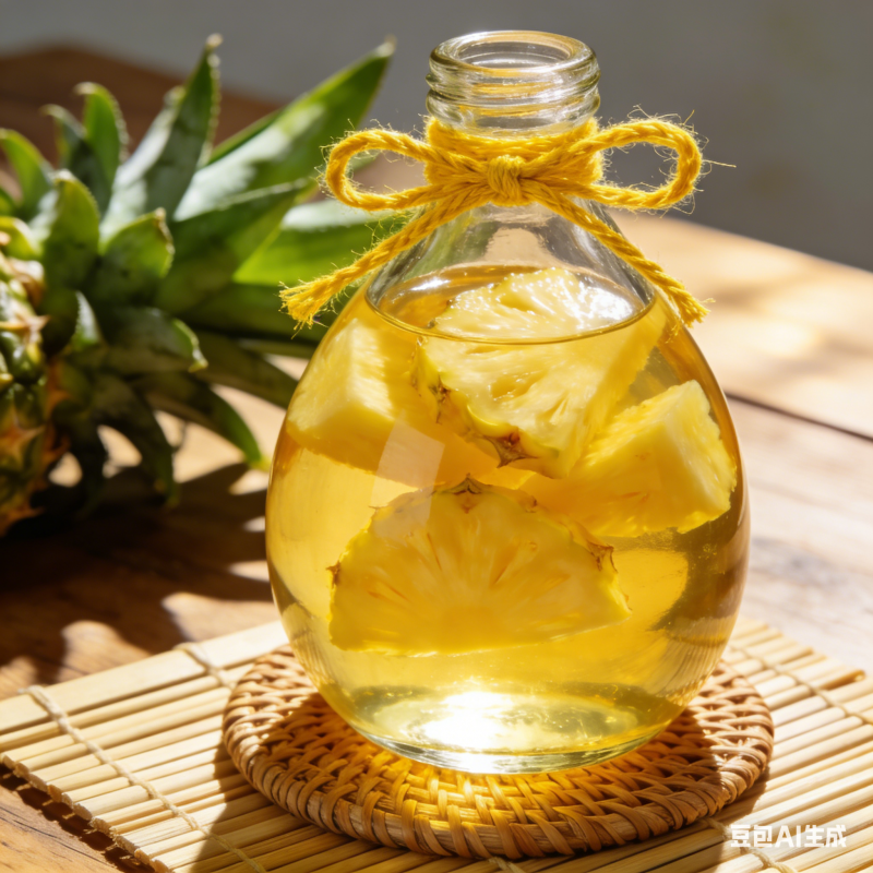 生成菠萝果酒图片